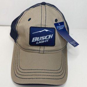NWT Busch Light Men's Baseball Hat Dark Navy Blue